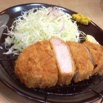 ロマンシング とんかつキッチン たぐ - 厚切りロースカツ定食1100円