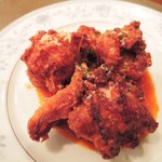 グリル マルヨシ - ①洋食屋さんのからあげ～トマトソース～
      (お友だちのオードブル)
      