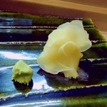 松下 - 本わさびとガリ。