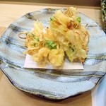松下 - 小柱のかき揚げ。