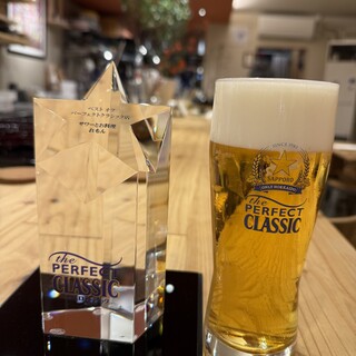 【受賞】完璧な生ビールベストオブパーフェクトクラシック