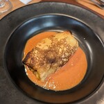 トラットリア カンパーナ ジロウマル - 鯛のクレープ包み、、旨い！