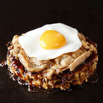 錦わらい - 【お好み焼】豚たっぷり豚玉