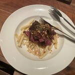 ワイン食堂コモン - 牛ハラミステーキ、ポテトフライ添え