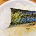 自家製麺 らーめん工房 縁 - ホカホカご飯（海苔巻き）