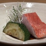 日本料理FUJI - 活〆金目鯛オイル蒸しズッキーニ