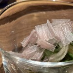 日本料理FUJI - 新玉葱独活スナップエンドウの酢漬