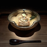 日本料理FUJI - 富士宮産おおまさりの焼き落花生豆腐と浜名湖産どうまん蟹