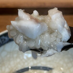 日本料理FUJI - 泳がせ活〆カマスの飯蒸しの銀餡山葵