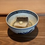 日本料理FUJI - 泳がせ活〆カマスの飯蒸しの銀餡山葵