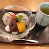 カフェ＆レストラン談話室 ニュートーキョー - 料理写真:おぐらアイス&白玉あずき日本茶付869円