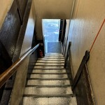 カリーライス専門店エチオピア - 階段を降りて退店