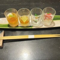 魚菜 由良 2号店 - 前菜4種盛り
