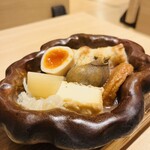 石と肴 地雷也 - 絶品　生姜味噌おでん