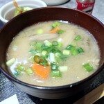 ほびーい喫茶店 - 豚汁(サービス)