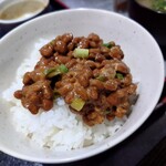 ほびーい喫茶店 - 納豆ご飯(お値段お任せ)