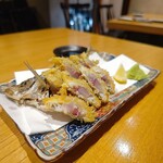 炭火焼き ヒノカミ - レアアジフライ