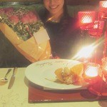 お誕生日のキャンドルデザート　2014/11月