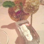 ラ・ベ - フォアグラのカツと野菜せんべい