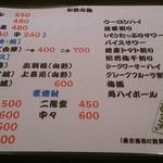 やきとん ひょっとこ - 飲み物メニュー