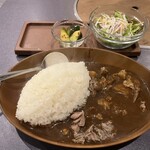 信州焼肉ナガノニクサブロウ - 信州りんご和牛カレーランチ 750円
(ライス大盛・小鉢・サラダ・スープ)