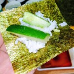 丸山鮮魚店 - このあっさり感、お刺身の合間にこれです、口直しに最高　(^O^)／