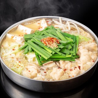 リピート率8割を超える自慢のもつ鍋☆