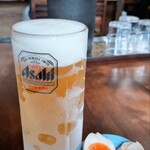 らーめん 味源 - ジョッキ生ビール