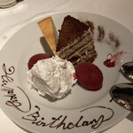 ウルフギャング ステーキハウス - 本日のデザート　誕生日プレート