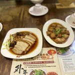 好記担仔麺 - 揚げ卵豆腐（好記豆腐）（右）