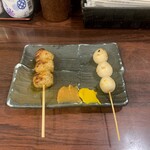 やきとり工房 - 料理写真:やきとり（団子つくね、うずら卵）
