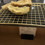 博多天ぷら たかお - たかお天定食：豚肉、トロカレイ