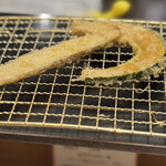 博多天ぷら たかお - たかお天定食：かぼちゃ、ごぼう