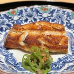 まき村 - 焼き煮穴子 飯蒸し 万願寺唐辛子