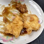 お手軽中華桃の木 - 豚天
酢豚の餡で