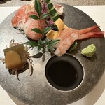 かに料理 さとう - 生ずわい蟹お造り