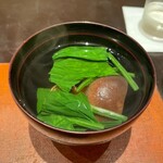 わたべ - 肝吸い。このお吸い物でも呑めるんだよね