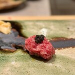 鉄板焼 宇佐見 - 田島牛のタルタル