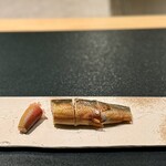 鉄板焼 宇佐見 - 天竜アユのコンフィとフィンガーライム