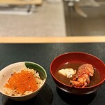 鉄板焼 宇佐見 - ガーリックライ酢