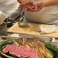 鉄板焼 宇佐見 - おおぼら和牛の握り