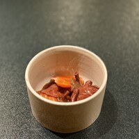 鉄板焼 宇佐見 - アミタケとサーモン