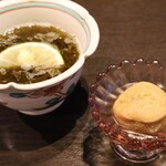 漣 - 「一口がんも」と「もずく酢」