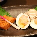 漣 - 白ハマグリとマグロの漬け焼き