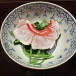 多仁本 - 金目鯛のしゃぶしゃぶ、白ワインを残しておいて良かった！