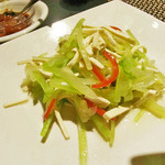 美林華飯店 - 乾し豆腐とセロリの特製ソース掛け1380円