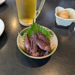 須坂屋そば - ホタルイカ沖漬 490円