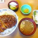 かつグルメ - 2014.11再訪 ソースカツ丼ランチ（480円税抜き）