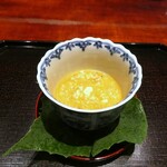 日本料理 崇 - 蒸し物　モクズ蟹　バターナッツ南瓜