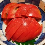 味治 - 冷やしトマト。フレッシュで甘い　☆